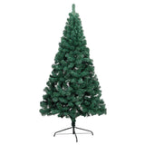 NNEVL Artificial Half Christmas Tree with LEDs&Ball Set Green 240 cm