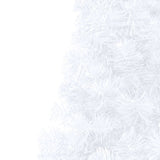 NNEVL Artificial Half Christmas Tree with LEDs&Ball Set White 210 cm