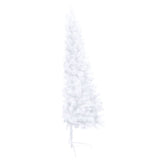 NNEVL Artificial Half Christmas Tree with LEDs&Ball Set White 240 cm