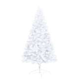 NNEVL Artificial Half Christmas Tree with LEDs&Ball Set White 240 cm