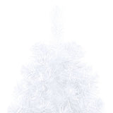 NNEVL Artificial Half Christmas Tree with LEDs&Ball Set White 240 cm