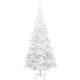 NNEVL Artificial Christmas Tree with LEDs&Ball Set L 240 cm White
