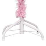 NNEVL Artificial Christmas Tree with LEDs&Ball Set Pink 210 cm PVC