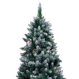 NNEVL Artificial Pre-lit Christmas Tree with Ball Set&Pine Cones 180 cm