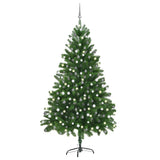 NNEVL Artificial Christmas Tree with LEDs&Ball Set 210 cm Green