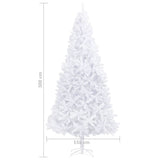 NNEVL Artificial Christmas Tree with LEDs 300 cm White