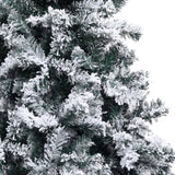 NNEVL Artificial Christmas Tree with LEDs&Flocked Snow Green 400cm PVC