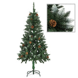 NNEVL Artificial Christmas Tree with LEDs&Pine Cones 150 cm