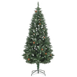 NNEVL Artificial Christmas Tree with LEDs&Pine Cones 180 cm