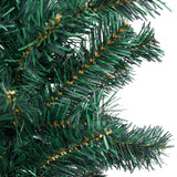 NNEVL Slim Artificial Christmas Tree with LEDs&Stand Green 120 cm PVC