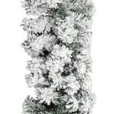 NNEVL Christmas Garland with LEDs&Flocked Snow Green 5 m PVC