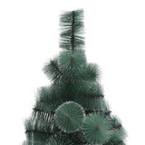 NNEVL Artificial Christmas Tree with LEDs&Stand Green 240 cm PET