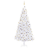 NNEVL Artificial Christmas Tree with LEDs&Ball Set LEDs 300 cm White