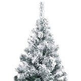 NNEVL Artificial Christmas Tree LEDs&Ball Set&Flocked Snow Green 400cm