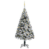 NNEVL Artificial Christmas Tree with LEDs&Ball Set Green 210 cm PVC
