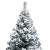 NNEVL Artificial Christmas Tree with LEDs&Ball Set Green 210 cm PVC