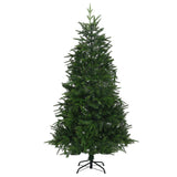 NNEVL Artificial Christmas Tree LEDs&Ball Set Green 210 cm PVC&PE