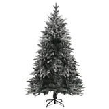 NNEVL Artificial Christmas Tree LED&Ball Set&Flocked Snow 240cm PVC&PE
