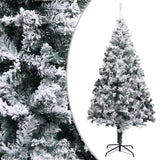 NNEVL Artificial Christmas Tree LEDs&Ball Set&Flocked Snow Green 400cm