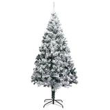 NNEVL Artificial Christmas Tree LEDs&Ball Set&Flocked Snow Green 400cm