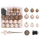 NNEVL Artificial Christmas Tree LEDs&Ball Set&Flocked Snow Green 400cm