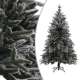 NNEVL Artificial Christmas Tree LED&Ball Set&Flocked Snow 240 cm PVC&PE