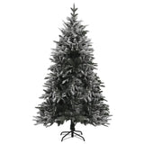 NNEVL Artificial Christmas Tree LED&Ball Set&Flocked Snow 240 cm PVC&PE