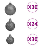 NNEVL Artificial Christmas Tree with LEDs&Ball Set 500 cm Green