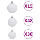 NNEVL Artificial Christmas Tree with LEDs&Ball Set 500 cm Green