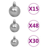 NNEVL Artificial Christmas Tree with LEDs&Ball Set 500 cm Green