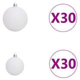 NNEVL Artificial Christmas Tree with LEDs&Ball Set 500 cm Green