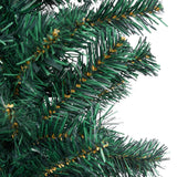 NNEVL Slim Artificial Pre-lit Christmas Tree with Ball Set Green 240 cm