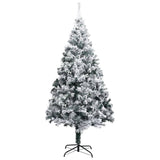 NNEVL Artificial Christmas Tree with LEDs&Ball Set Green 180 cm PVC