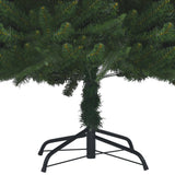 NNEVL Artificial Christmas Tree LEDs&Ball Set Green 210 cm PVC&PE
