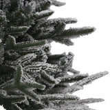 NNEVL Artificial Christmas Tree LED&Ball Set&Flocked Snow 240 cm PVC&PE