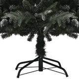NNEVL Artificial Christmas Tree LED&Ball Set&Flocked Snow 240 cm PVC&PE