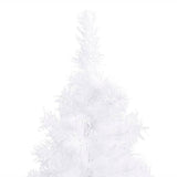 NNEVL Corner Artificial Christmas Tree with LEDs White 240 cm PVC