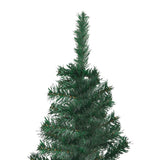 NNEVL Corner Artificial Christmas Tree LEDs&Ball Set Green 240 cm PVC