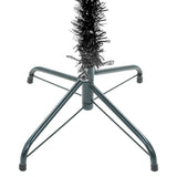 NNEVL Slim Christmas Tree with LEDs Black 150 cm