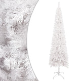 NNEVL Slim Christmas Tree with LEDs&Ball Set White 240 cm