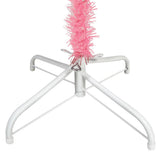 NNEVL Slim Christmas Tree with LEDs&Ball Set Pink 240 cm
