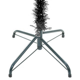 NNEVL Slim Christmas Tree with LEDs&Ball Set Black 240 cm
