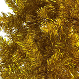 NNEVL Slim Christmas Tree with LEDs&Ball Set Gold 240 cm
