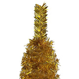 NNEVL Slim Christmas Tree with LEDs&Ball Set Gold 240 cm