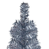 NNEVL Slim Christmas Tree with LEDs&Ball Set Silver 240 cm