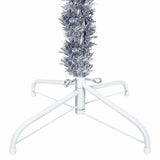 NNEVL Slim Christmas Tree with LEDs&Ball Set Silver 240 cm