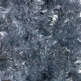 NNEVL Slim Christmas Tree with LEDs&Ball Set Silver 240 cm