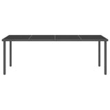 NNEVL 11 Piece Outdoor Dining Set Steel