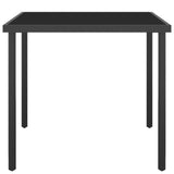 NNEVL 3 Piece Outdoor Dining Set Steel