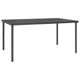 NNEVL 7 Piece Outdoor Dining Set Steel